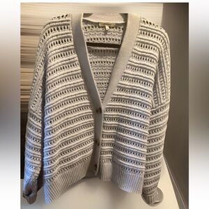 Madewell Button up cotton  cardigan X-Large